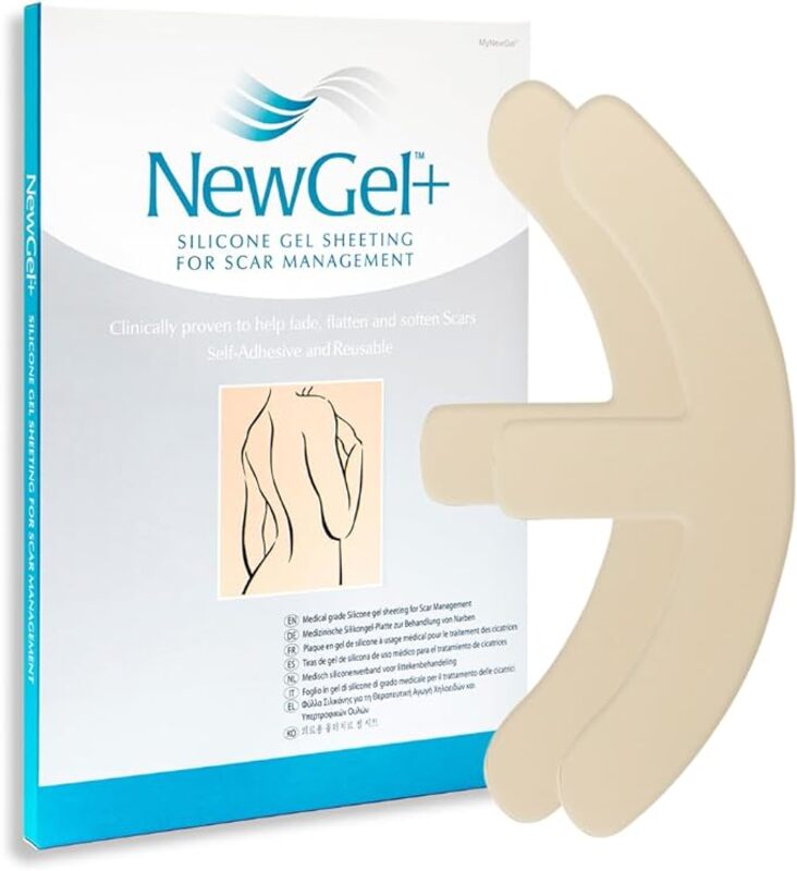 Newgel+ Silicone Gel Sheet Beige 5.1X20.3Cm 2S